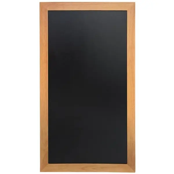 Wandkrijtbord | Hout | Houtlook | 2-Zijdig | 900x460mm