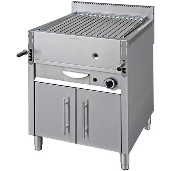 Lavasteengrill | GRIGLIE | Gas | 13kW | Piëzo Ontsteking | Open Onderkast | 650x660x950(h)mm