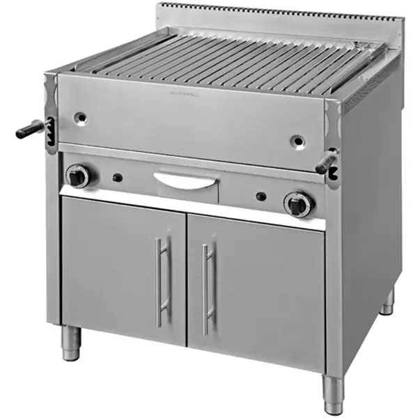 Lavasteengrill | GRIGLIE | Gas | 18kW | Piëzo Ontsteking | Open Onderkast | 800x660x950(h)mm