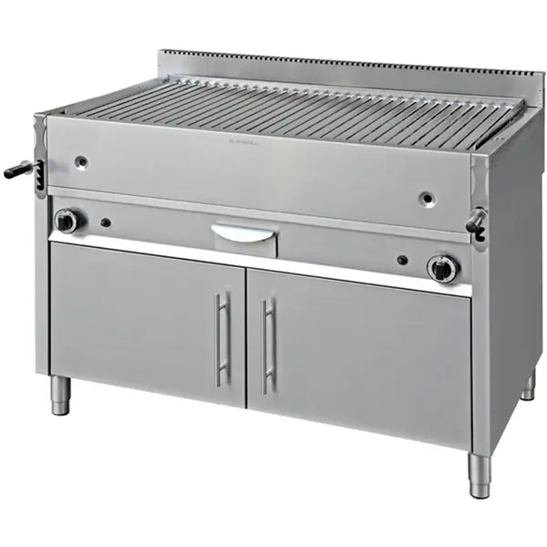Lavasteengrill | GRIGLIE | Gas | 28kW | Piëzo Ontsteking | Open Onderkast | 1200x660x950(h)mm