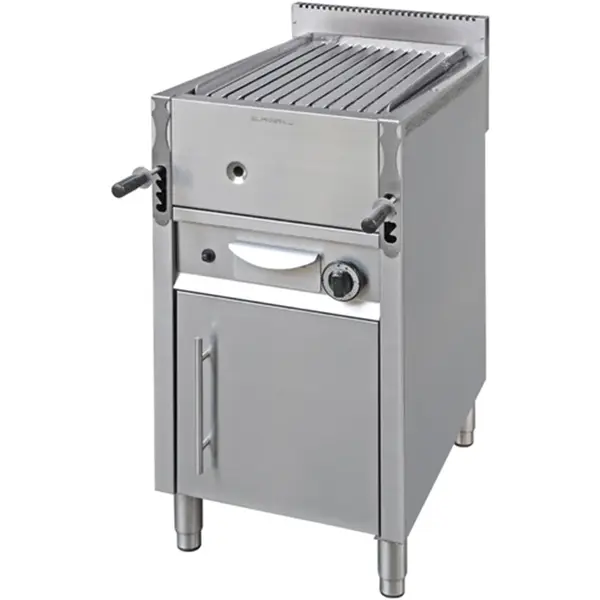 Lavasteengrill | GRIGLIE | Elektrisch | 4kW (400V) | Open Onderkast | 470x660x950(h)mm