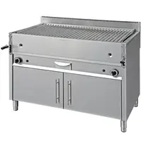 ElanGrill Lavasteengrill | GRIGLIE | Elektrisch | 12kW (400V) | Open Onderkast | 1200x660x950(h)mm 