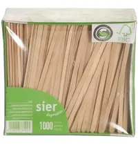 Sier Disposables Roerstaafjes | Hout | 1000 Stuks | 140mm