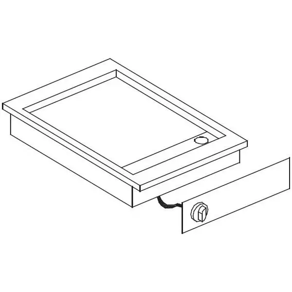 Inbouw Bak-/Grillplaat | DROP-IN | Elektrisch | Glad Oppervlak | 50°C/320°C | 3.9kW (400V) | 425x600x181(h)mm