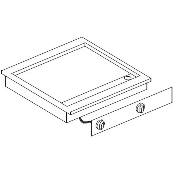 Inbouw Bak-/Grillplaat | DROP-IN | Elektrisch | Glad Oppervlak | 50°C/320°C | 7.8kW (400V) | 625x600x181(h)mm