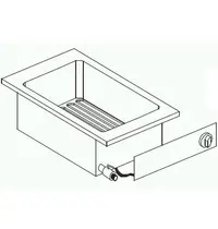 CombiSteel Inbouwfriteuse | DROP-IN | Elektrisch | 10L | 5.5kW (400V) | Aftapkraan | 400x600x356(h)mm