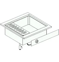 CombiSteel Inbouw Pastakoker | DROP-IN | Elektrisch | 28L | 9kW (400V) | 600x600x331(h)mm