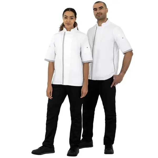 Koksbuis | Polyester/Katoen | Wit | Korte Mouw | Unisex | Maat M
