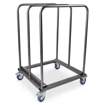 Luxus Trolley | Ronde Buffettafels | Hamerslag | Wielen (Geremd) 