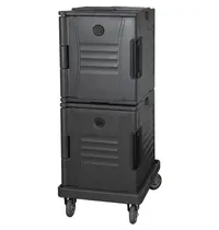 CombiSteel Thermo-Voedseltransportwagen | Kunststof | 2 Niveaus | 8x 1/1 GN (100mm) | Wielen (Geremd) | 477x680x1420(h)mm