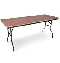 Luxus Inklapbare Buffettafel | DRENTE | Hout/Staal  | Zwart Frame | Indoor | 2200x760mm