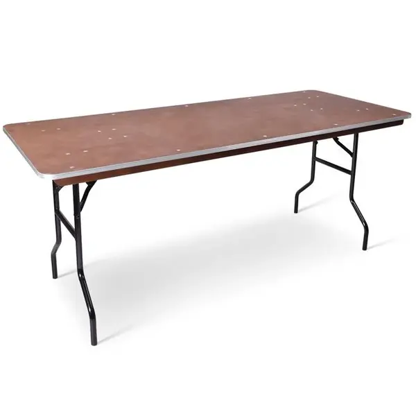 Inklapbare Buffettafel | DRENTE | Hout/Staal  | Zwart Frame | Indoor | 2200x760mm