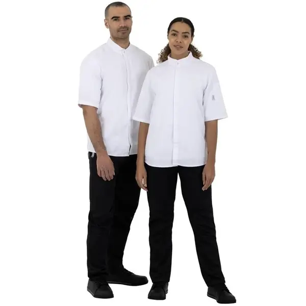 Koksbuis | Polyester/Katoen | Wit | Korte Mouw | Unisex