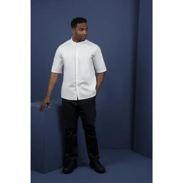 Koksbuis | Polyester/Katoen | Wit | Korte Mouw | Unisex