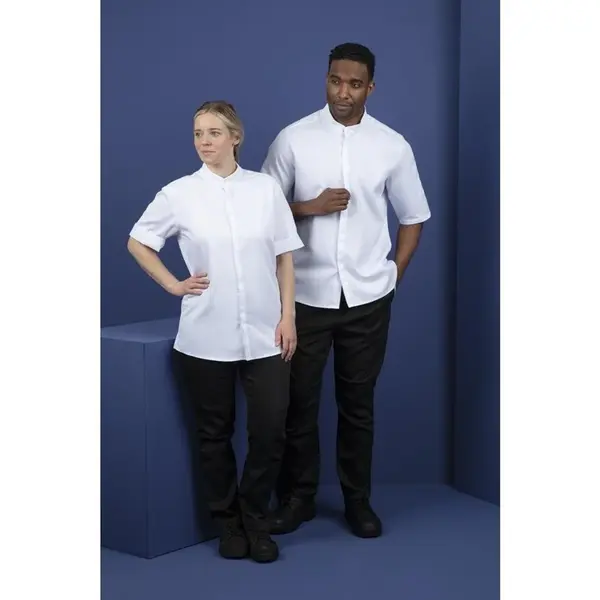 Koksbuis | Polyester/Katoen | Wit | Korte Mouw | Unisex