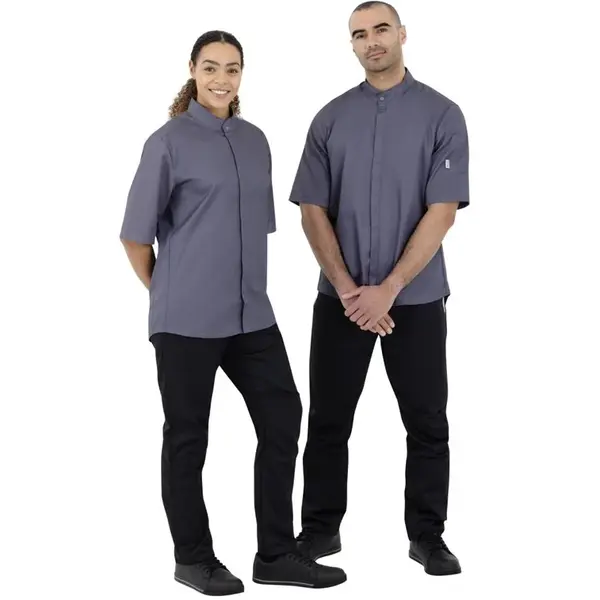 Koksbuis | Polyester/Katoen | Antraciet | Korte Mouw | Unisex | Maat M