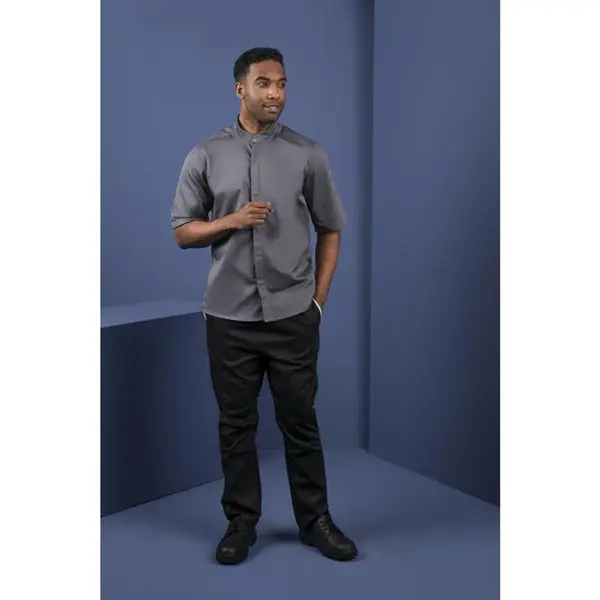 Koksbuis | Polyester/Katoen | Antraciet | Korte Mouw | Unisex | Maat M
