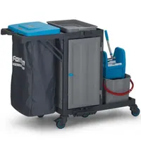 CombiSteel Schoonmaakwagen | ProCart | Kunststof | Grijs | 1380x620x1080(h)mm
