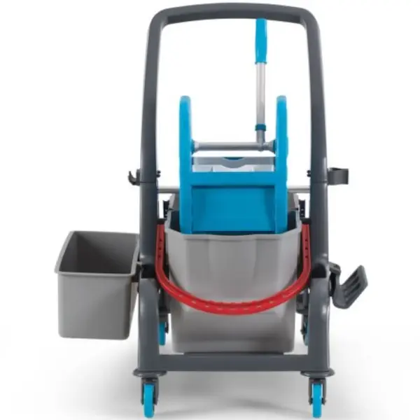 Duo Rolemmer + Wringer | Grijs/Blauw | 25+25L | Incl. Kleine Emmer | 730x750x920(h)mm