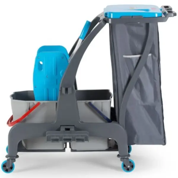 Schoonmaakwagen | ProCart | Kunststof | Grijs/Blauw | 960x580x960(h)mm