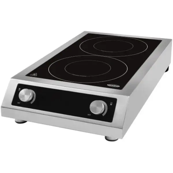 Inductiekookplaat | 2 Kookpunten (Ø280mm) | 60°C/240°C | 7kW (400V) | 408x700x145(h)mm