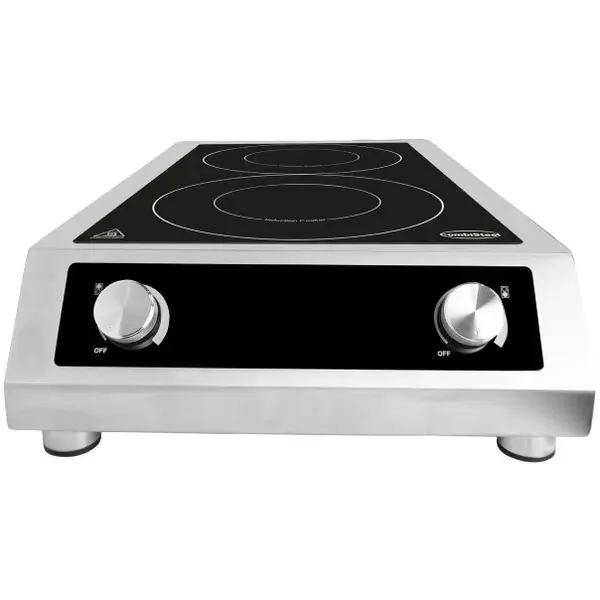 Inductiekookplaat | 2 Kookpunten (Ø280mm) | 60°C/240°C | 7kW (400V) | 408x700x145(h)mm