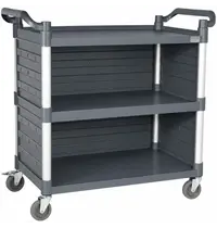 CombiSteel Serveerwagen | Kunststof | 3 Niveaus (842x486) | Wielen (Geremd) | 1010x500x960(h)mm