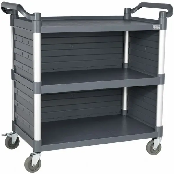 Serveerwagen | Kunststof | 3 Niveaus (842x486) | Wielen (Geremd) | 1010x500x960(h)mm
