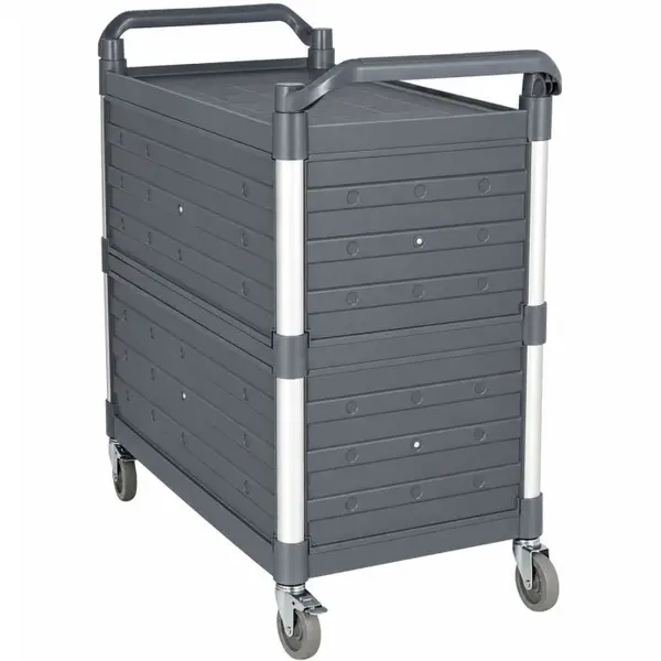 Serveerwagen | Kunststof | 3 Niveaus (842x486) | Wielen (Geremd) | 1010x500x960(h)mm