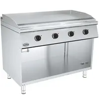 CombiSteel Bak-/Grillplaat | BASE 700 | Elektrisch | Glad Oppervlak 1192x482 (RVS) | 50°C/300°C | 10.8kW (400V) | Open Onderkast | 1200x700x900(h)mm