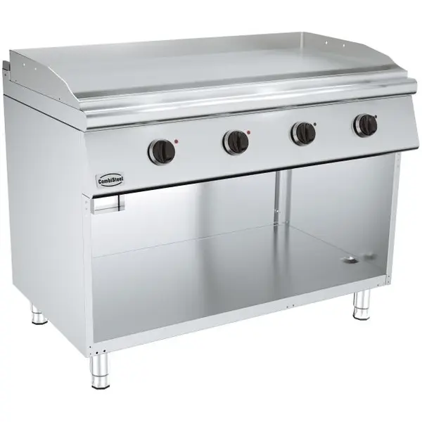 Bak-/Grillplaat | BASE 700 | Elektrisch | Glad Oppervlak 1192x482 (RVS) | 50°C/300°C | 10.8kW (400V) | Open Onderkast | 1200x700x900(h)mm