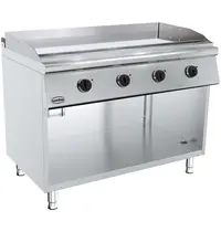 CombiSteel Bak-/Grillplaat | BASE 700 | Elektrisch | Glad Oppervlak 1192x482 (Verchroomd) | 50°C/300°C | 10.8kW (400V) | Open Onderkast | 1200x700x900(h)mm