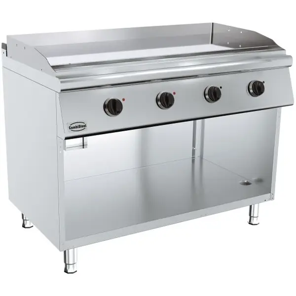 Bak-/Grillplaat | BASE 700 | Elektrisch | Glad Oppervlak 1192x482 (Verchroomd) | 50°C/300°C | 10.8kW (400V) | Open Onderkast | 1200x700x900(h)mm