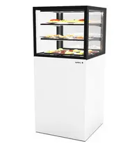 SAYL Warmhoudvitrine | INTEGRA | Wit/Zwart | 60°C/70°C | Geventileerd | 3 Niveaus | 0.53kW (230V) | Touchscreen | Wielen (Geremd) | 600x600x1400(h)mm
