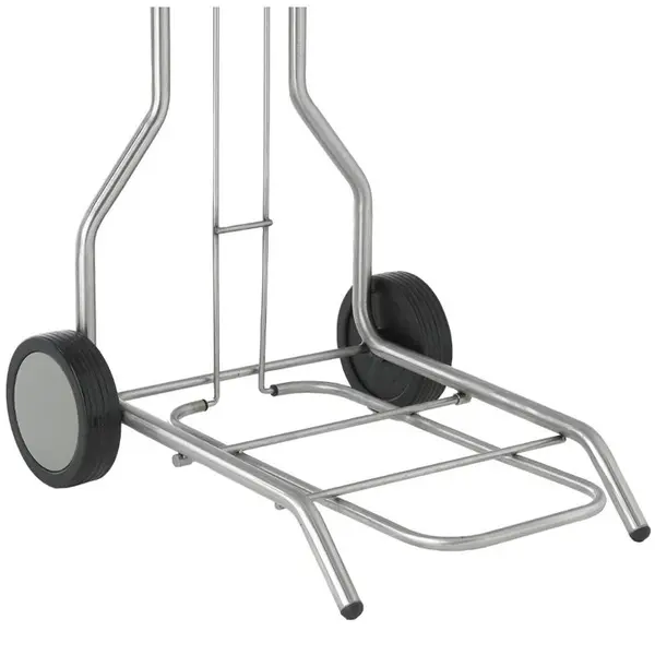 Afvalzakhouder | RVS | 130L | Klapdeksel | Wielen | 450x535x900(h)mm