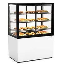 SAYL Warmhoudvitrine | INTEGRA | Wit/Zwart | 60°C/70°C | Geventileerd | 4 Niveaus | Zelfbediening | 1.55kW (230V) | Touchscreen | Wielen (Geremd) | 1000x600x1400(h)mm