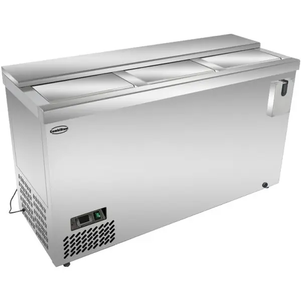 Koelkist | 438L | RVS | +2°C/+8°C | Statisch | Schuifdeksels + Werkblad | 1500x579x862(h)mm