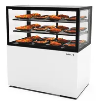 SAYL Warmhoudvitrine | INTEGRA | Wit/Zwart | 60°C/70°C | Geventileerd | 3 Niveaus | 1.05kW (230V) | Touchscreen | Wielen (Geremd) | 1000x600x1100(h)mm