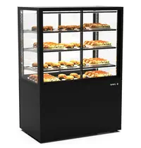 SAYL Warmhoudvitrine | INTEGRA | Zwart | 60°C/70°C | Geventileerd | 4 Niveaus | Zelfbediening | 1.55kW (230V) | Touchscreen | Wielen (Geremd) | 1000x600x1400(h)mm
