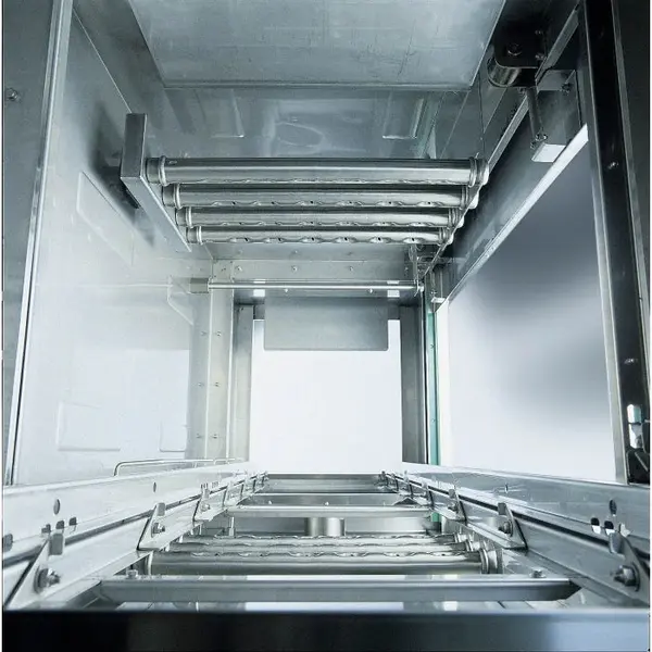 Korventransport Vaatwasser | Mand 500x500 | 70/90/100 Korven/u | 400V | Dubbelwandig | 1400x790x1925(h)mm