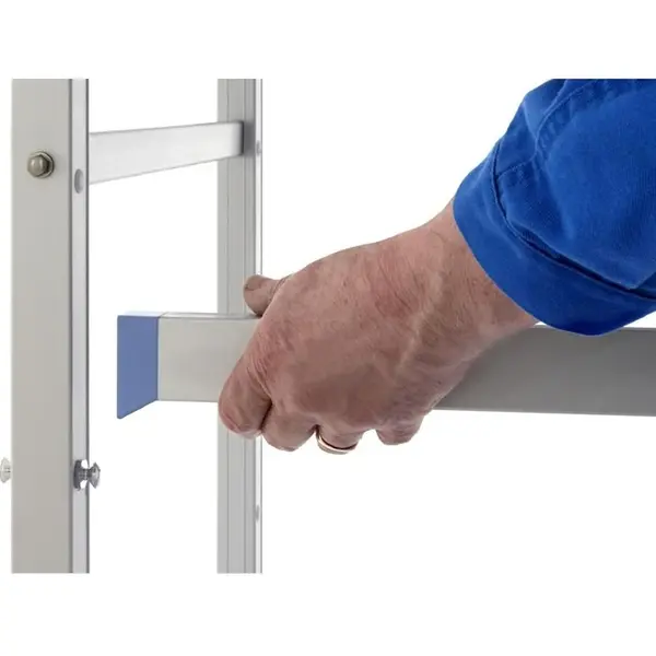 Stelling | Aluminium/Kunststof | 4 Schappen | Zware Belasting | 1292x400x1750(h)mm