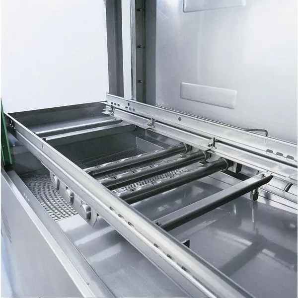 Korventransport Vaatwasser | Mand 500x500 | 70/90/100 Korven/u | 400V | Dubbelwandig | 2100x790x1925(h)mm