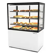 SAYL Warmhoudvitrine | INTEGRA | Wit/Zwart | 60°C/70°C | Geventileerd | 4 Niveaus | 1.55kW (230V) | Touchscreen | Wielen (Geremd) | 1000x600x1400(h)mm
