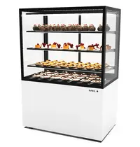 SAYL Koelvitrine | INTEGRA | Wit/Zwart | +2°C/+6°C | Geforceerd | 4 Niveaus | Touchscreen | Wielen (Geremd) | 1000x600x1400(h)mm