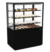 SAYL Koelvitrine | INTEGRA | Zwart | +2°C/+6°C | Geforceerd | 4 Niveaus | Touchscreen | Wielen (Geremd) | 1000x600x1400(h)mm