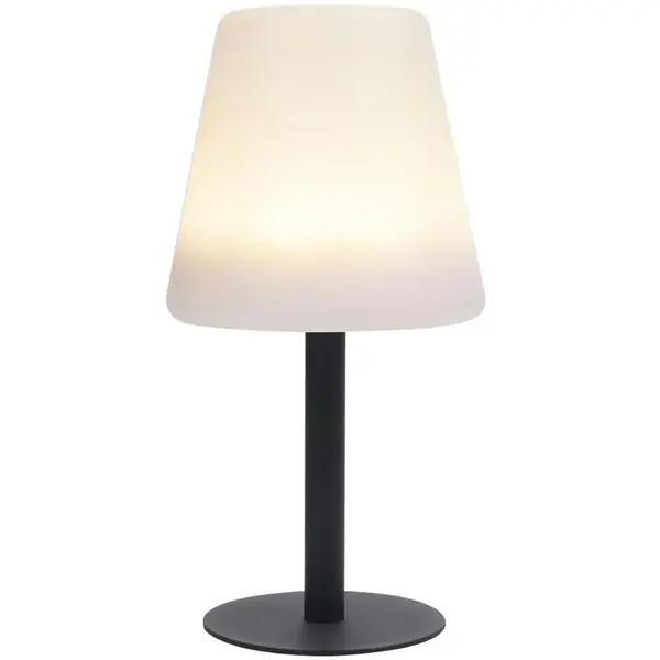 Tafellamp | Wit/Zwart | Incl. Lichtbron (Dimbaar) | Draadloos | 170x255(h)mm