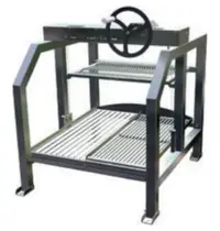 ElanGrill In-/Opbouw Houtskoolgrill | GRIGLIE | Verstelbare Grillhoogte | 800x900x883(h)mm