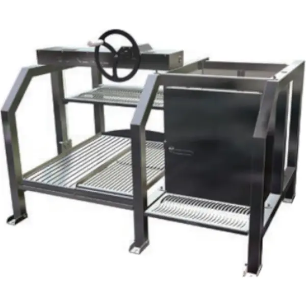 In-/Opbouw Houtskoolgrill | GRIGLIE | Verstelbare Grillhoogte | Incl. Vuurhaard | 1300x900x883(h)mm
