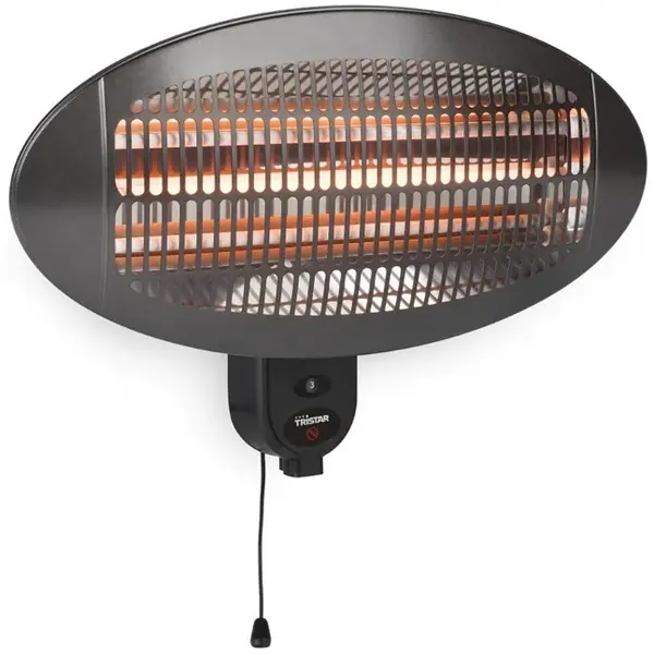 Terras-verwarmer | Elektrisch | Kunststof | 2kW (230V) | Wandmontage | Spuitwaterdicht | 493x165(h)mm