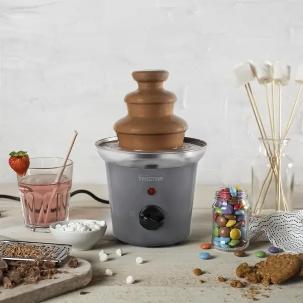 Chocoladefontein | Kunststof/RVS | 0.4L |  Warmhoudfunctie | 32W (230V) | Ø155x225(h)mm